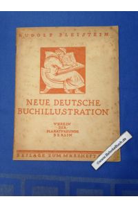 Neue deutsche Buchillustration.   - Verein der Plakatfreunde: Mitteilungen des Vereins der Plakatfreunde ; 1915, März, Beil.