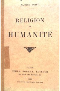 Religion et Humanite.