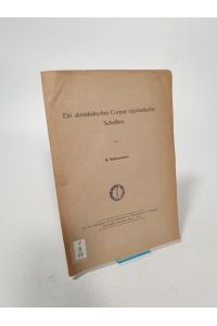 Ein donatistisches Corpus cyrianischer Schriften.