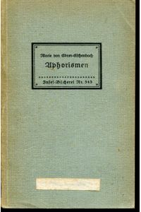 Aphorismen (IB 543). Nachwort von Friedrich Michael. 48. -97. Tsd.