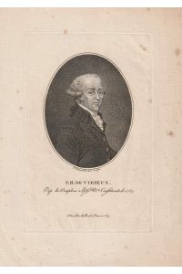 F. H. de Virieux. Kupferstich-Porträt von Bonneville.