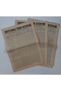 Zeitschrift der Köche 34. Jahrgang 1930 Nr. 15 / 16 / 17 Frankfurt a. M.