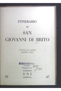Itinerario di San Giovanni di Brito.