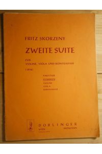 Zweite Suite für Violine, Viola und Kontrabass  - Stimmensatz