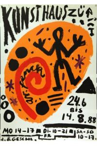 Plakat - A. R. Penck. Siebdruck.