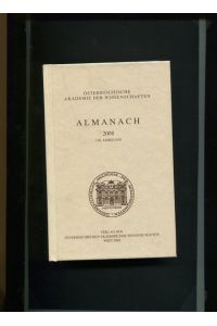Almanach der Österreichischen Akademie der Wissenschaften 2008 / 158. Jahrgang, mit DVD.