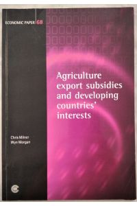 Agriculture export subsidies and developing countries' interests.