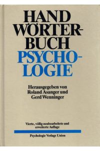 Handwörterbuch der Psychologie.