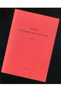 Jahrbuch für Westfälische Kirchengeschichte. Band 89. 1995.