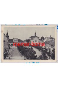 85990 Ak Beneschau Benešov Marktplatz ? mit Geschäften um 1915