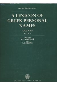 A Lexicon of Greek Personal Names: Vol. 2: Attica.