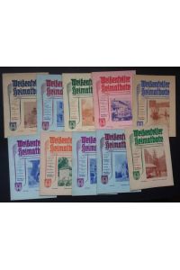 Weißenfelser Heimatbote - 1 Jahrgang 1955 - 9 ( Januar, Februar , September + Oktober fehlen ) von 12 Heften - Einzelheftverkauf möglich
