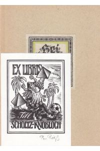 Hei lewet noch  - Für den Sammler Otto Holl in Braunschweig geschaffene Eulenspiegel-Exlibris