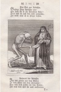 Der Tod zur Aebtissin - Äbtissin Aebtissin abbess Totentanz dance of death