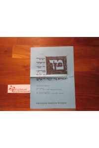 Flyer Sprachkurse Hebräisch Januar Februar bis Juni 1990