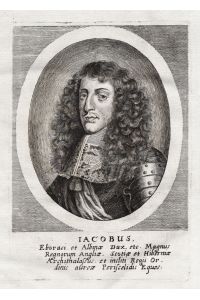 Jacobus Eboraci et Albinae Dux. . .  James II England (1633-1701) King Roi König Scotland Ireland Portrait