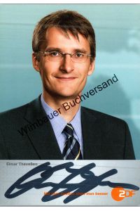 Original Autogramm Elmar Theveßen /// Moderator ZDF /// Autogramm Autograph signiert signed signee