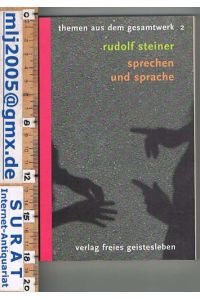 Sprechen und Sprache.   - Sieben Vorträge ausgewählt und herausgegeben von Christoph Lindenberg.