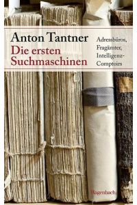 Tantner, A. , Suchmaschinen