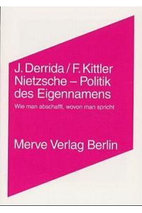 Derrida, Nietzsche-Politik