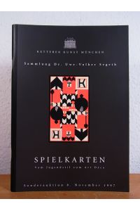 Spielkarten. Vom Jugendstil zum Art Déco. Sammlung Dr. Uwe-Volker Segeth. 215. Auktion, Ketterer Kunst München, 08. November 1997. Sonderkatalog
