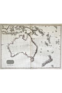 Australasia - Australia Australien Australie New Guinea New Zealand Karte map