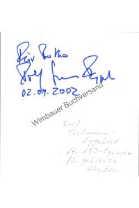Original Autogramm Rolf Seelmann-Eggebrecht /// Autogramm Autograph signiert signed signee