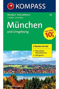 München und Umgebung: Wander- und Biketouren. 2-teiliges Set mit Naturführer. GPS-genau. 1 : 50 000