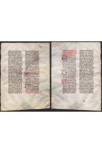 Missal Missale manuscript manuscrit Handschrift - (Blatt / leaf XXIIII)
