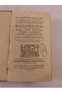 De sacramentis eucharistiae penit. , extr. unctionis, ordinis, et matrimonii libri quinque.