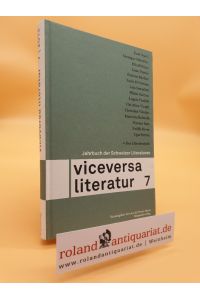 Viceversa: Jahrbuch der Schweizer Literaturen