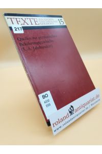 Quellen zur germanischen Bekehrungsgeschichte : (5. - 8. Jahrhundert. ) / Hrsg. von Michael Erbe / Texte zur Kirchen- und Theologiegeschichte ; H. 15.