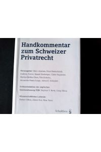 Handkommentar zum Schweizer Privatrecht.