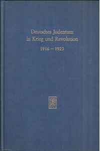 Deutsches Judentum in Krieg und Revolution 1916 - 1923. Ein Sammelband. Herausgegeben unter Mitwirkung von Arnold Paucker.