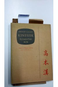Kinesisk Elementarbok  - Almqvist & Wiksells Skolböcker