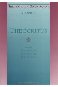 Theocritus.   - Hellenistica Groningana Volume 2.