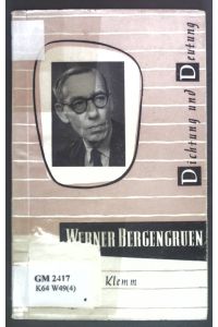 Werner Bergengruen.   - Dichtung und Deutung: Eine Schriftenreihe. Heft 2.