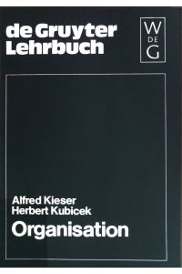 Organisation.   - De-Gruyter-Lehrbuch