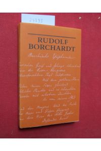 Rudolf Borchardt, Bacchische Epiphanie.   - textkritisch hrsg. und mit einem Nachw. von Bernhard Fischer / Rudolf-Borchardt-Gesellschaft: Schriften der Rudolf-Borchardt-Gesellschaft ; Bd. 3
