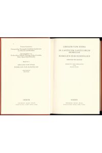 In Canticum Canticorum Homiliae. Homilien zum Hohenlied  - Drei Bände komplett hardcover/Leinen