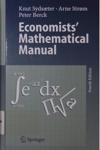 Economists' mathematical manual.