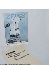 ZEISS - Theodolite und Tachymeter. - Optische Distanzmesser, Kippregeln, geodätische Spezialgeräte, meteorologische Instrumente.   - GEO 145 / II.