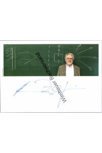 Original Autogramm Anton Zeilinger Physik Nobelpreis 2022 /// Autogramm Autograph signiert signed signee