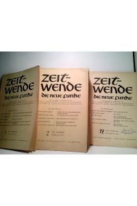 Konvolut bestehend aus 12 Bänden, zum Thema: Zeitwende - Die neue Furche. (kpl Jahresausgabe 1954).