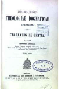 Tractatus de Gratia;  - Instituiones theologiae domaticae specialis;