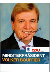 Autogrammkarte Volker Bouffier Ministerpräsident Hessen CDU