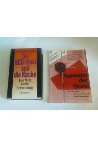 Der SED-Staat und die Kirche. Der Weg in die Anpassung/ Abgesang der Stasi. Das Jahr 1989 in Presseartikeln und Stasi-Dokumenten. 2 Bände