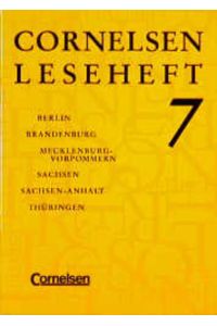 Cornelsen Lesehefte, Leseheft 7.   - Leseheft.