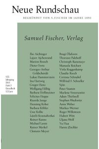 Neue Rundschau 2011/3: Samuel Fischer, Verlag
