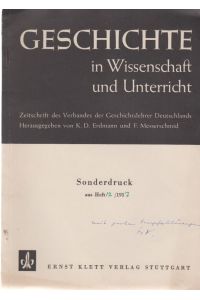 Römische Respublica. [Aus: Geschichte in Wissenschaft und Unterricht, Heft 2, 1957].